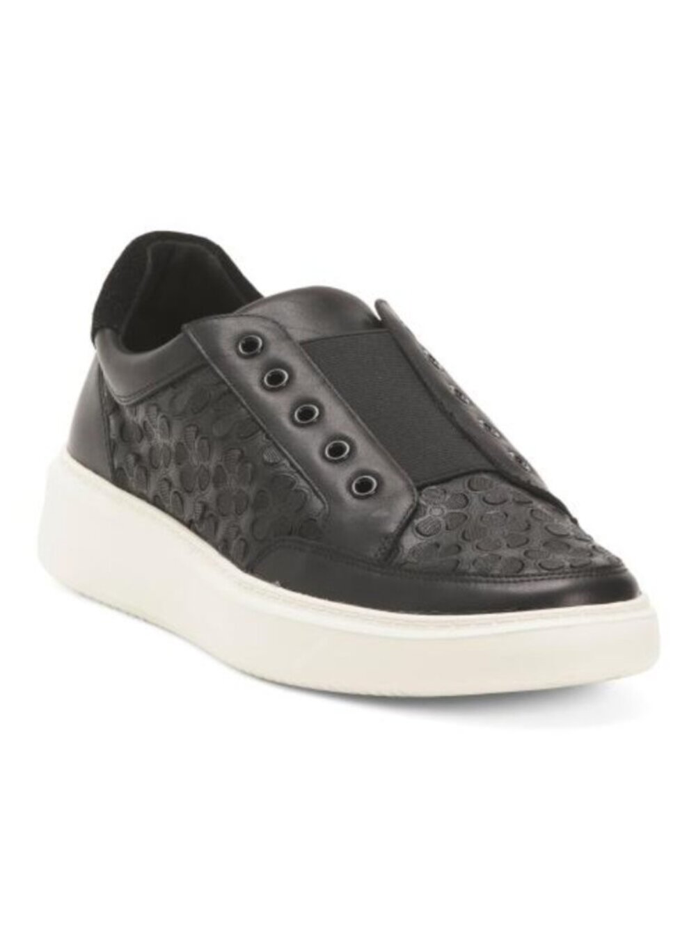 DONALD PLINER Leather Mikko Laceless Sneakers